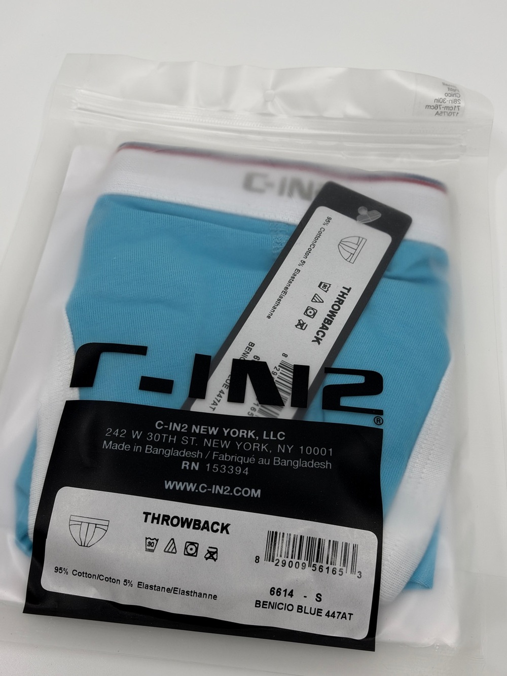 CIN2 Throwback Men's Briefs — Benicio Blue